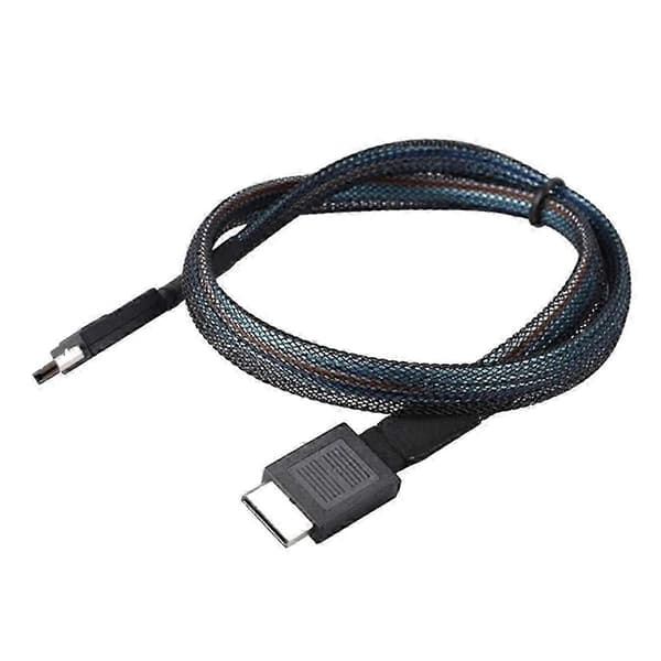 PCIE4.0 MINI SAS Kabel 24Gbps Oculink Dataforlængerkabel SFF-8611 til SFF-8611 Server Dataoverførselslinje (0.5m)