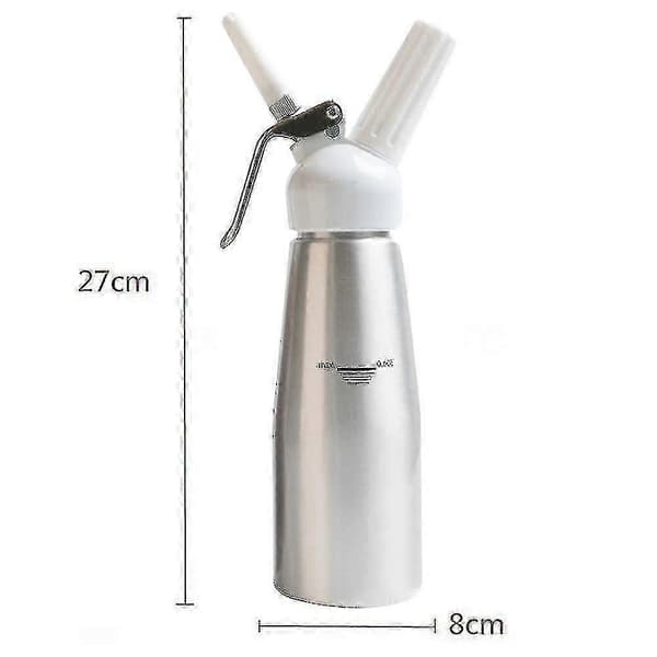 500 ml flødedispenser, professionel flødesifon med 3 dyser