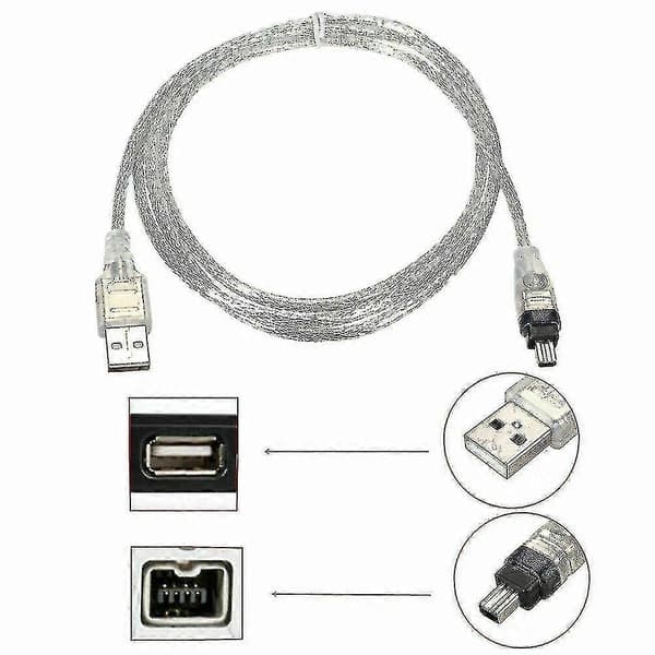 kompatibelt Mini DV MiniDV USB Datakabel FireWire IEEE 1394 HDV Videokamera til Redigering PC