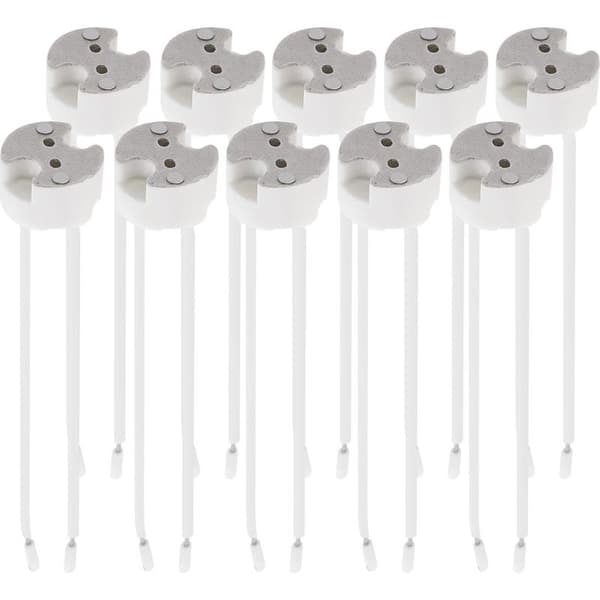 10-pack GU5.3-socklar – MR16-kompatibel – 12V spänning – För LED- och halogenlampor – Enkel installation