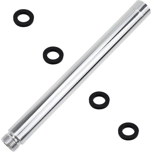 Dusjforlengelsesarm - 1 stk - Forkrommet rustfritt stål - 22,5 cm forlengelse med G1/2 gjenge - Baderom