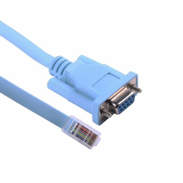 DB9 til RJ45 netværkskonsolkabel - 1 stk. - RS232-kabel - Plug and Play - Til router og switch - 1,8 M