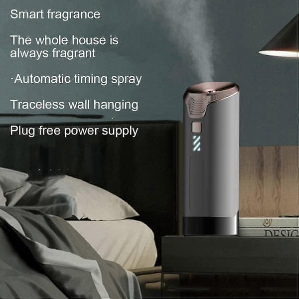 Automatisk Spray Doft Aromaterapi Maskin Hushålls Parfym Maskin Toalett Deodorant Renande Diffuser Grå