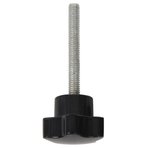 6 stk M6 x 50 mm låsende stjerneformet plasthode med utvendig gjengeknottgrep