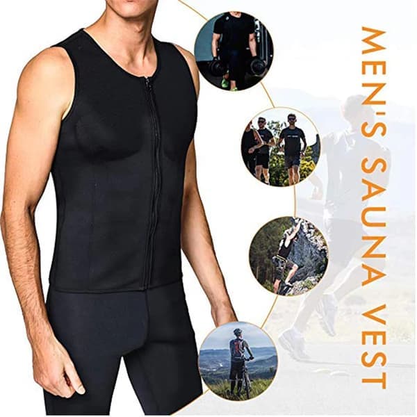 Neopren Sauna Vest Sort L
