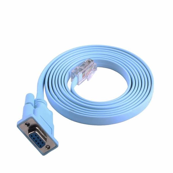 DB9 til RJ45 netværkskonsolkabel - 1 stk. - RS232-kabel - Plug and Play - Til router og switch - 1,8 M