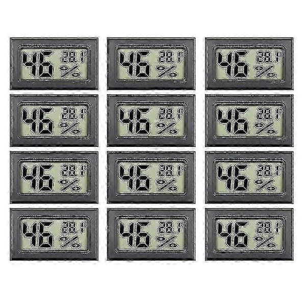 12-pack digital hygrometertermometer - Mini inomhusfuktighets-/temperaturmätare