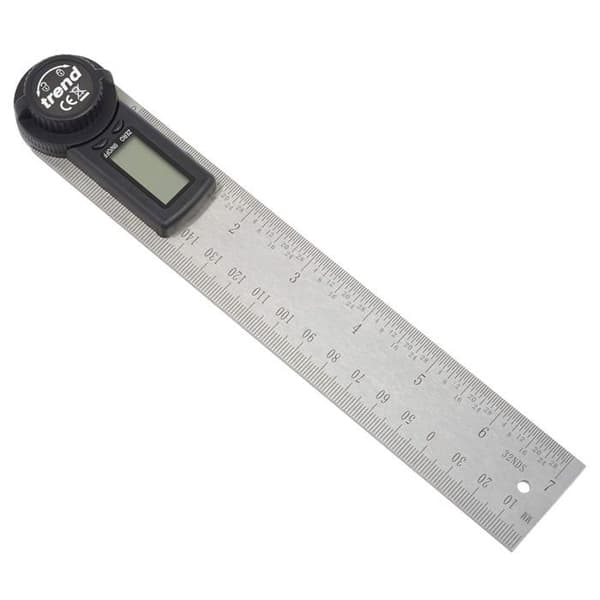 Digital Vinkelmåler - 1 Stykke - Rustfritt Stål - Måler 360 Grader - Trearbeid og Konstruksjon