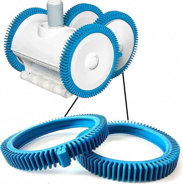 Fram- och bakdäckskit för PoolCleaner Poolvergnuegen – 2-pack framdäck med Super Hump 896584000-143 + bakdäck