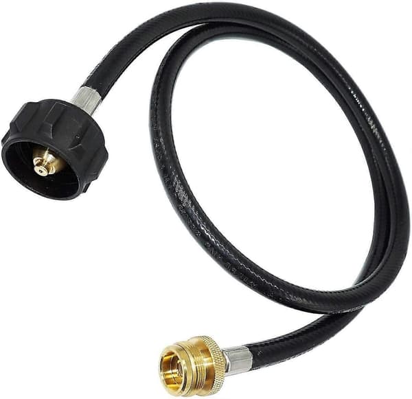 Propan Slange Adapter, Forbinder 1lb Grill Til 20lb Gastanke, Til Bærbar Grill, Buddy Varmelegeme, Bordkomfur, Stegeplade - Qcc1 Stik