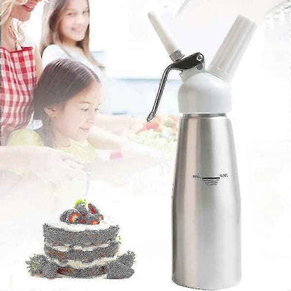 500 ml flødedispenser, professionel flødesifon med 3 dyser