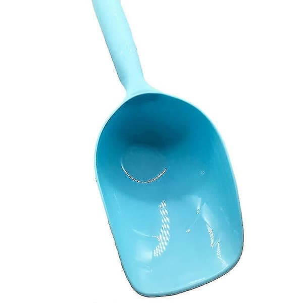2-pack blå plast jumboskopa för husdjursfoder, utfodring, hem, kök, trädgård, mjöl, gödsel Hs