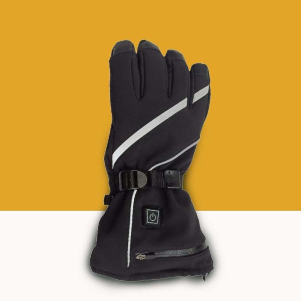 Uppvärmda handskar för cykling och skidåkning, 12 års uppvärmning, justerbar temperatur, tvättbara, intelligenta uppvärmda handskar