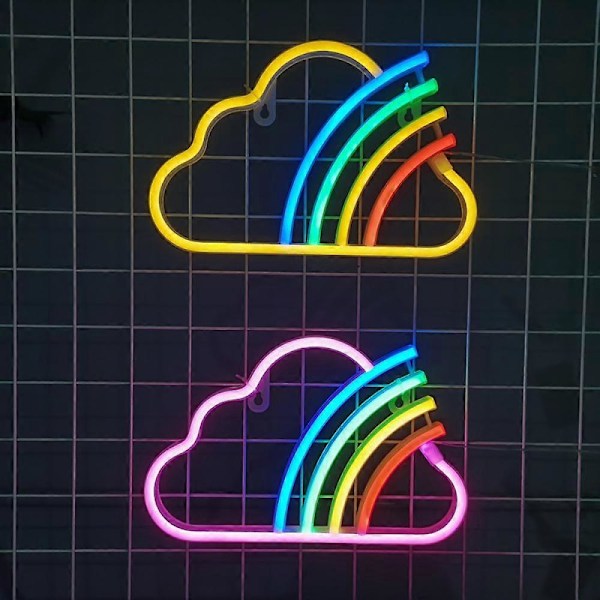 LED Neonljus, 1 st Livfullt Mönster och Utmärkt Hantverk, Mycket Synligt och Lätt att Använda, Perfekt för Butiksfönster, Väggdekoration