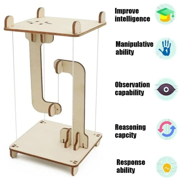 Gör-det-själv trästruktur Anti Gravity Struktur bordsmodell