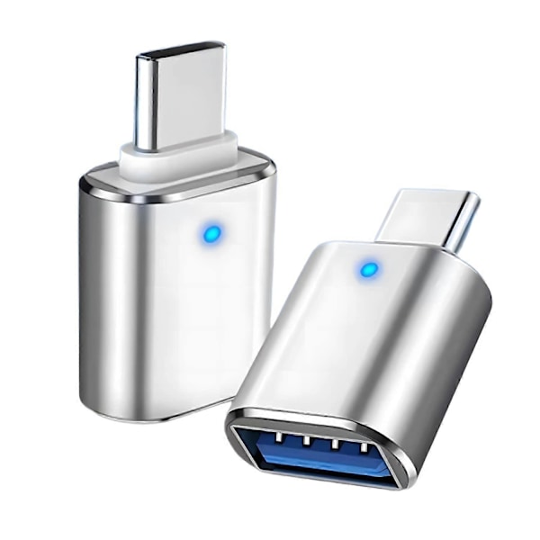 USB C till USB Adapter, USB Typ C till USB 3.0 Adapter Kompatibel med MacBook Pro 2021 iMac iPad, MacBook Air 2020, Laptop, Monitor och Andra Typ C Enheter