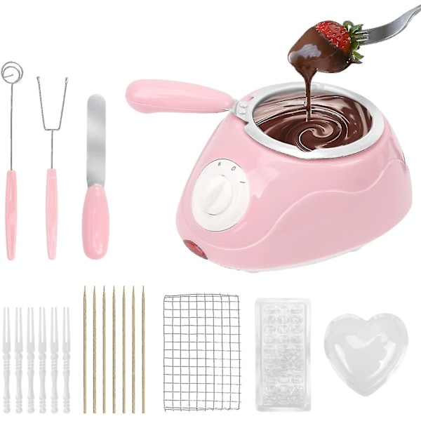 Smältande Fondue Set, mini Elektrisk Chokladsmältare, Chokladfontän, Värmare Maskin För