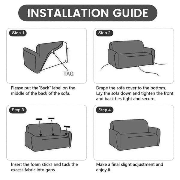 Stretch Sofföverdrag 3-sits Universal Tryckt Sofföverdrag 1-Delad Fåtölj Loveseat Sofföverdrag Möbelskydd