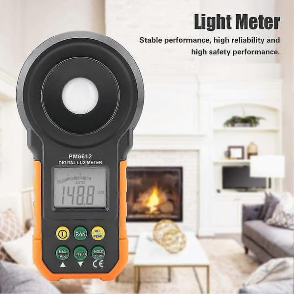 Pm6612 Högprecisions Digital Luxmätare Luxmeter 0-200000