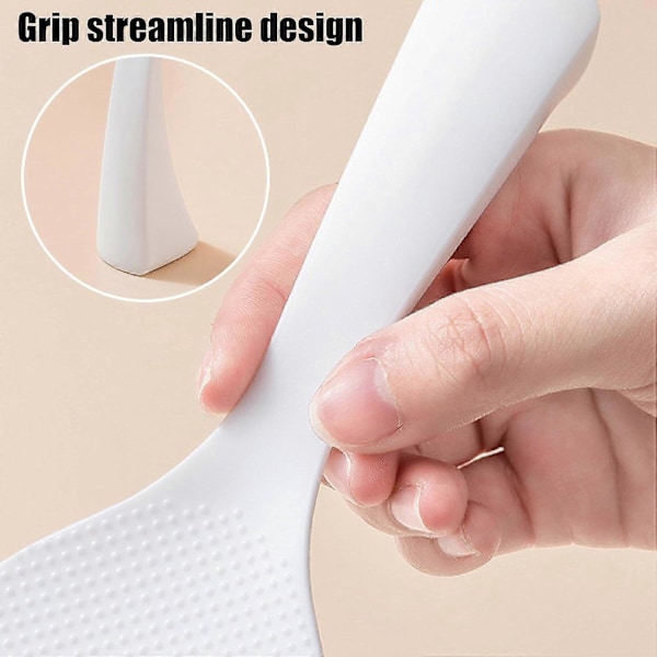 Stående Ris Koksare för Hemmet, Non-Stick Risspade, Ingen Deformation och Ingen Skada på Pannan, Måttlig Hårdhet (2-pack)