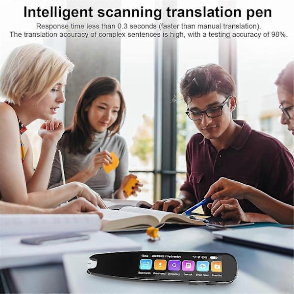 Skanningsläsare Penna, OCR Digital Pennläsare, Text till Tal Läspenna, Röstöversättare Maskin 131 Språk Översättare