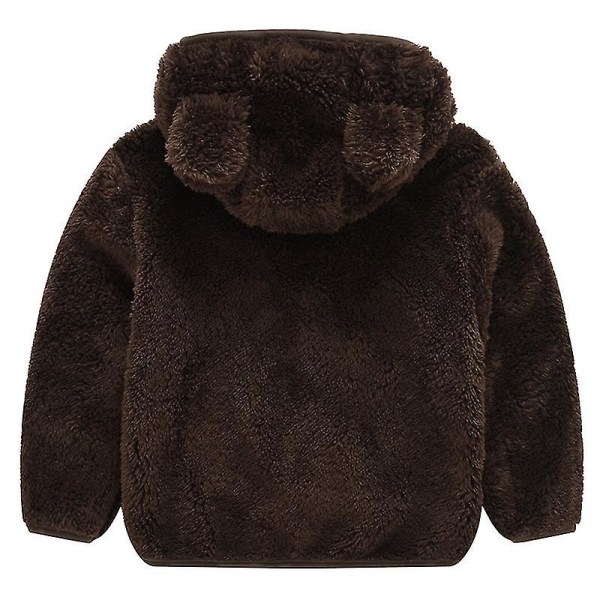 Toddler Baby Fleece Teddy Bear Coat Huvtröja Wi