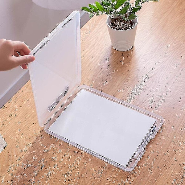Multifunktionell A4-mapp med elastisk klämma, plastförvaring, notställsklämma, box