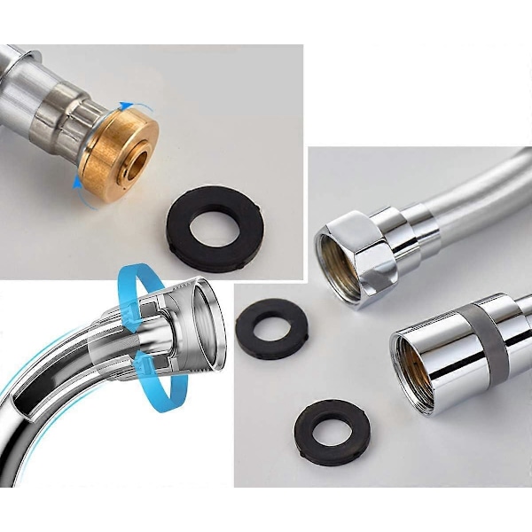 Duschslang 2m/79tum Flexibel Anti-Twist, Ersättningshandduschslang, Standard G 1/2