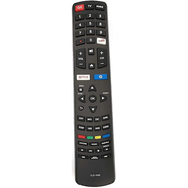 CLE-1025 för HITACHI TV Fjärrkontroll 06-531W52-HA01X med Netflix Fernbedienung