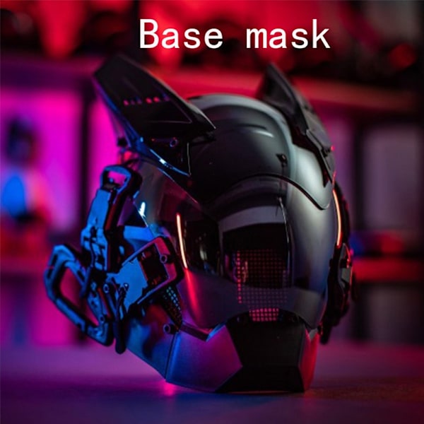 Cyberpunk Mask - Cyber Mask - Samuraihjälm - Taktisk Hjälm Cosplay - Motorcykelmask