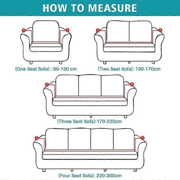 Stretch Sofföverdrag 3-sits Universal Tryckt Sofföverdrag 1-Delad Fåtölj Loveseat Sofföverdrag Möbelskydd