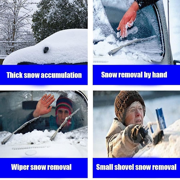 Snöskyffel för bil, Avisningsskyffel för bil Snöskyffel Bil Teleskopisk snöplogborste Snöskrapbräda Bil Teleskopisk snöplogborste