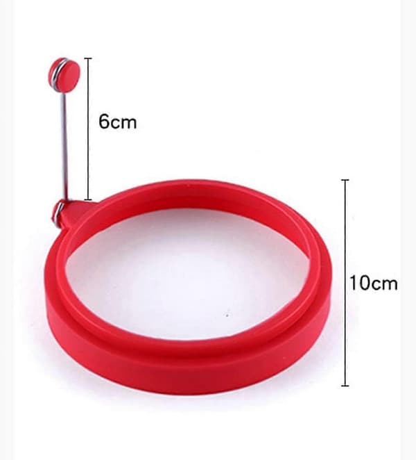 5-pack Silikon Non-Stick Äggring Rund Omelettform För Frukostlagning