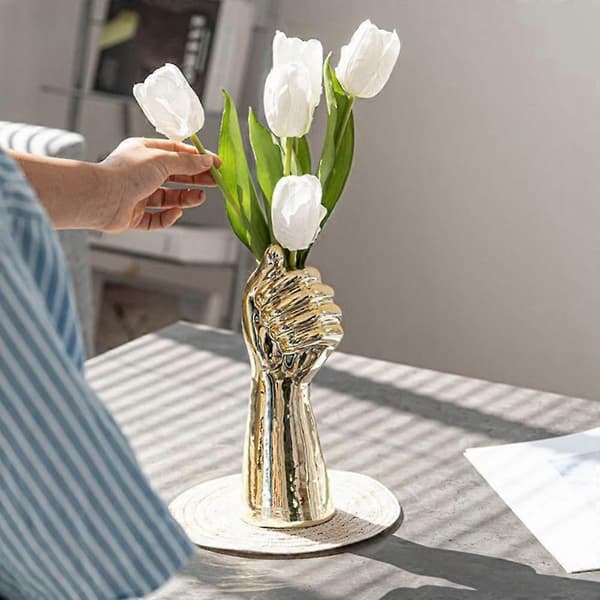 NICECEE Keramisk Handhållen Blomvas Modern Konstvas Lämplig För Heminredning