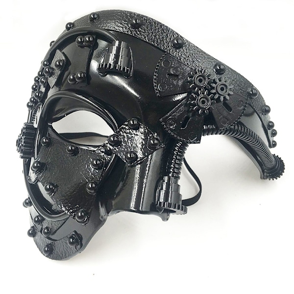 Steampunk Metall Robot Venetiansk Mask, Halloween Kostymfest / Fantomen på Operan