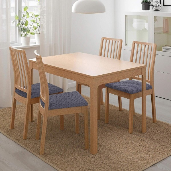 Stolskydd, sittdyna, stretchöverdrag, tvättbart, mörkgrå, set om 4