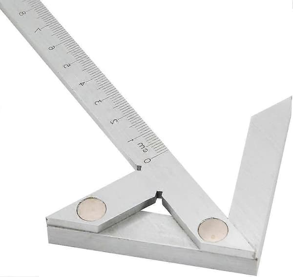 100*70mm Centreringsvinkel Mätare Kolstål Mätare Centrummätare Markör Centrumfinnare
