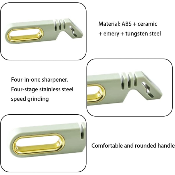 Cutter Sharpeners Multifunktionellt 4 i 1 skärpverktyg