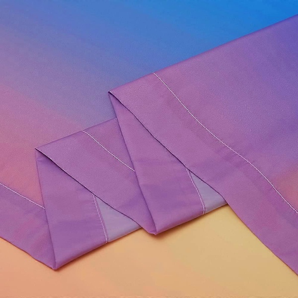Duschdraperi Mögelresistent - Lång Regnbåge Vattentät Tvättad Polyestertyg för Våtrum/Badrum, 180 x 180 cm, Färgglada horisontella ränder