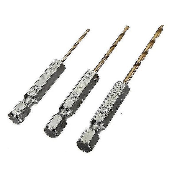 13 st Höghastighetsstål HSS Hex Skaft Borr 1,5-6,5 mm Borrsats Twist Borrar