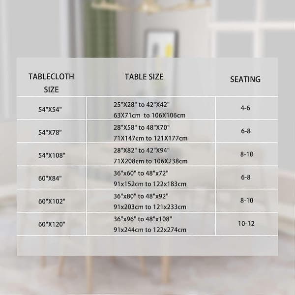 Rektangulär Duk - 152 x 213 cm - Fläckresistent, Skrynkelfri, Tvättbar, Orange