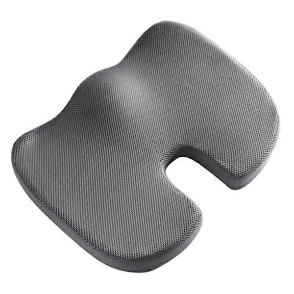 Memory Foam Sittdyna Svart U-Form Grå