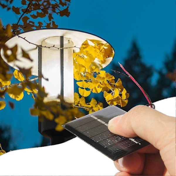 0,3w Portabel Solpanel Med Hög Konverteringsfrekvens Effektivitet Utgång För Solträdgårdsbelysning