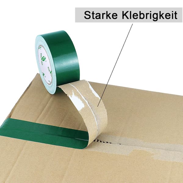 Grön Vattentät Vävtejp 50 mm x 30 m - 2 Rullar Grede Vävtejp Textiltejp - Extra Stark Vävtejp - Vattentät Tejp