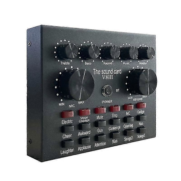 Externt Gränssnitt Live Stream V8 Bm800 Ljud Ljudkort Usb Douyin Live Inspelningsstudio Profession