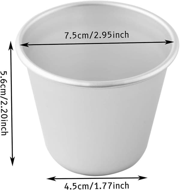 12 st Puddingformar Aluminium Bakformar Kakform