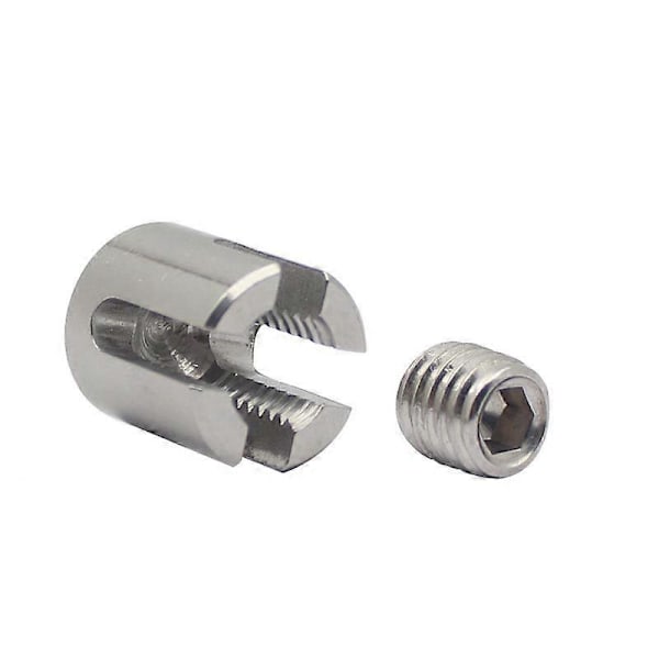 5-pack Rostfria Vajerlås (A4) - För 2mm Vajer - M8 (För 2mm Vajer)