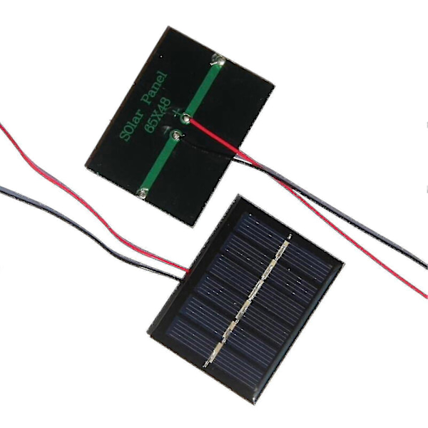 0,3w Portabel Solpanel Med Hög Konverteringsfrekvens Effektivitet Utgång För Solträdgårdsbelysning