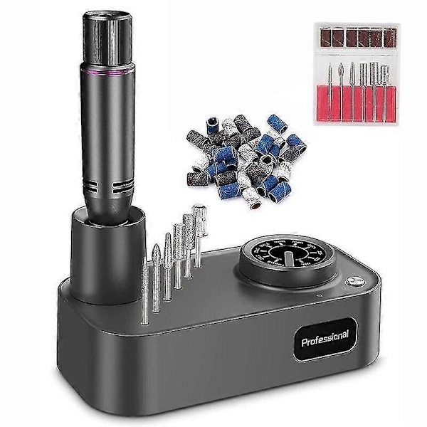 30000rpm Elektrisk Nagelborr Set Nagelborrmaskin Nagelfil Slipmaskin