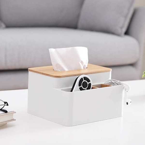 Multifunktionell Tissue Box Ansiktsservetthållare Dispenser
